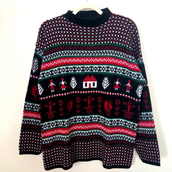 VINTAGE Huntington Ridge Farmhouse Winter Sweater - Picture 2 of 15